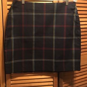 Tommy Hilfiger Black Plaid Skirt